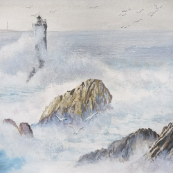 JM Misslen - Tempête sur la Pointe du Raz - détails